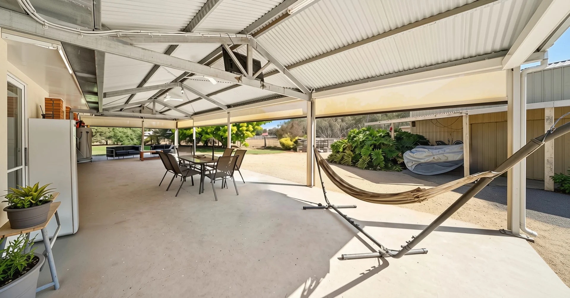 Covered outdoor entertaining